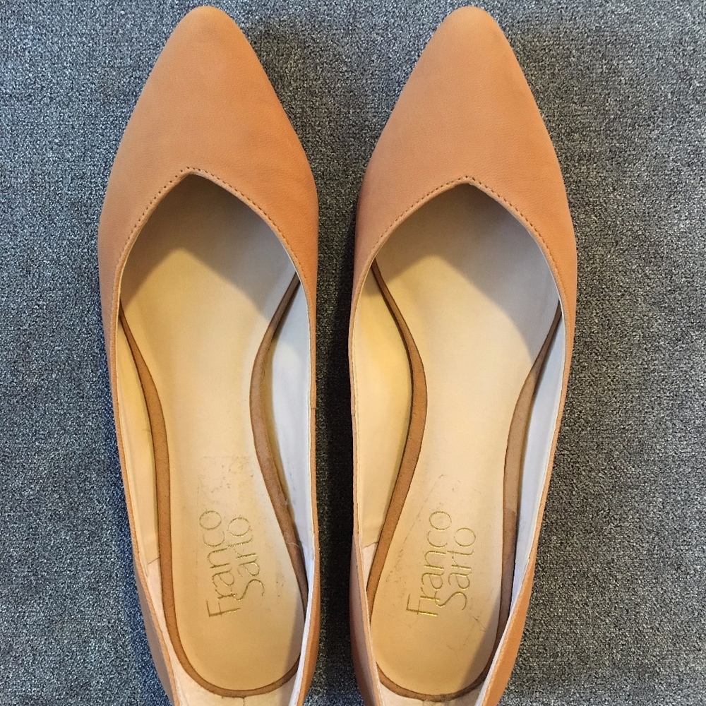 Leather Franco Sarto Ballerina Flats